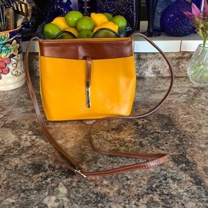 Vera Pelle Leather Crossbody Made in Italy